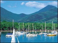 Sailing off Cairns Harbour
